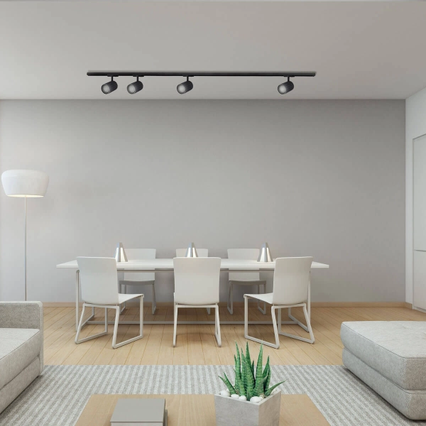 Reflektor do szynoprzewodów Tokio 1F czarny 1xGU10