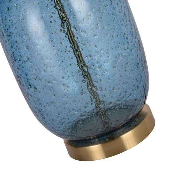 Lampa stołowa Amur niebieska 1xE27