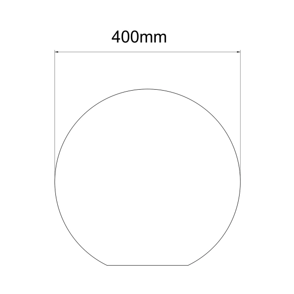 Lampa ogrodowa Gaja 40 cm biała 1xE27