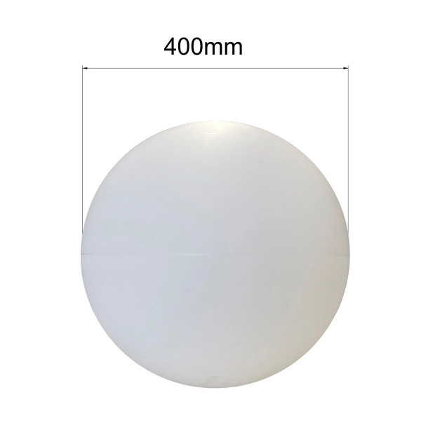 Lampa ogrodowa Gaja 40 cm biała 1xE27