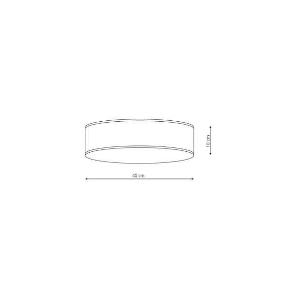 Plafon Alto czarny 3xE14