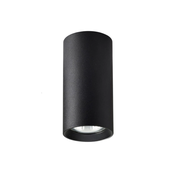 Tuba natynkowa Manacor 17 cm czarna 1xGU10