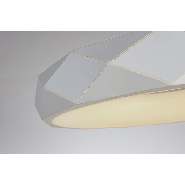 Lampa wisząca Reus biała LED 4000K
