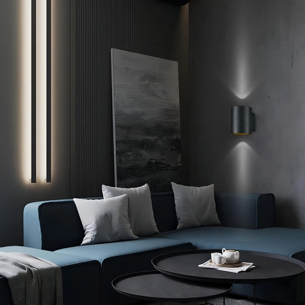 Kinkiet Oregon czarny 1xG9