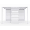 Panel żaluzjowy boczny LUXE 90 x 218 cm do Pergoli 3M Biały - 100% aluminium