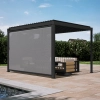 Roleta przeciwsłoneczna opuszczana 4M - Pergola tarasowa MIRADOR Solid 80 i Basic 88  - Antracyt