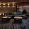 Narożnik ogrodowy aluminiowy BELLANTI Milano Bliss 4-osobowy Dark Grey