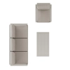 Zestaw Wypoczynkowy Aluminiowy BELLANTI Empoli 4 osobowy + stolik | Beż