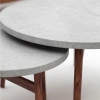 Zestaw Wypoczynkowy Aluminiowy BELLANTI Prato 7 osobowy + stolik | Szary | Teak