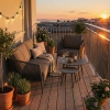Zestaw Wypoczynkowy Aluminiowy BELLANTI Firenze 3 osobowy + stolik |  Antracyt