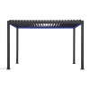 Pergola Tarasowa Aluminiowa MIRADOR Premium 111 Delux - 3 x 4 m Antracyt - sterowana elektrycznie