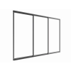 Szklane drzwi przesuwne S8 LUXE 270 x 218 cm do Pergoli 3 m - 100% aluminium antracyt