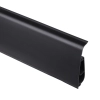 Listwa PCV podłogowa LIMA 72mm/2,5m Czarny Gładki