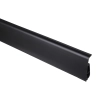 Listwa PCV podłogowa LIMA 72mm/2,5m Czarny Gładki