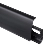 Listwa PCV podłogowa LIMA 72mm/2,5m Czarny Gładki