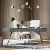 Lamele Akustyczne Dąb Naturalny Teak na Filcu 13,4 x 1,8 x 280 cm