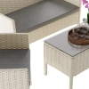 Zestaw mebli ogrodowych rattanowych BELLANTI Volterra 4-osobowy Beige