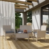 Zestaw mebli ogrodowych rattanowych BELLANTI Volterra 4-osobowy Beige