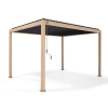 Pergola Tarasowa Rama aluminiowa + Żaluzja stalowa MIRADOR Classic 111 - 3 x 4 m Dąb