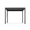 Zestaw Pergola ogrodowa tarasowa aluminiowa NORDVIC Skyline 3 x 3 m Antracyt + Roleta 3 m