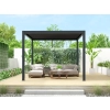 Zestaw Pergola ogrodowa tarasowa aluminiowa NORDVIC Skyline 3 x 3 m Antracyt + Roleta 3 m