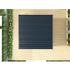 Zestaw Pergola ogrodowa tarasowa aluminiowa NORDVIC Skyline 3 x 3 m Antracyt + Roleta 3 m