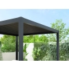 Przyścienna Pergola tarasowa aluminiowa NORDVIC Skyline LED Light 3 x 3 m Antracyt