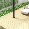 Przyścienna Pergola tarasowa aluminiowa NORDVIC Skyline LED Light 3 x 3 m Antracyt