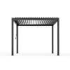 Zestaw Pergola ogrodowa tarasowa aluminiowa NORDVIC Skyline 3 x 3 m Antracyt + Roleta 3 m