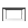 Zestaw Pergola ogrodowa tarasowa aluminiowa NORDVIC Skyline 3 x 3 m Antracyt + Roleta 3 m