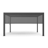 Zestaw Pergola ogrodowa tarasowa aluminiowa NORDVIC Skyline 3 x 3 m Antracyt + Roleta 3 m