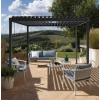 Pergola ogrodowa tarasowa MIRADOR Solid 80 - 3 x 4 m Antracyt