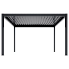 Pergola ogrodowa tarasowa aluminiowa NORDVIC Skyline 3 x 4 m Antracyt