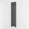 Grzejnik łazienkowy DECO 1 czarny 205x1000mm 246W podłączenie grzałka L Imers