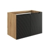 Szafka pod umywalkę Comad OCEAN BLACK 80cm 2 drzwi