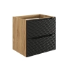 Szafka pod umywalkę Comad OCEAN BLACK 60cm 2 szuflady