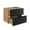 Szafka pod umywalkę Comad OCEAN BLACK 70cm 2 Szuflady