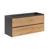 Szafka pod umywalkę Comad MONAKO GREY OAK 120cm 2 szuflady