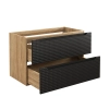 Szafka pod umywalkę Comad LUXOR BLACK 90cm 2 Szuflady