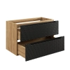 Szafka pod umywalkę Comad OCEAN BLACK 90cm 2 Szuflady