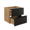 Szafka pod umywalkę Comad OCEAN BLACK 60cm 2 szuflady