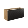 Szafka pod umywalkę Comad LUXOR BLACK 120cm 3 Drzwi