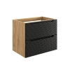 Szafka pod umywalkę Comad OCEAN BLACK 70cm 2 Szuflady