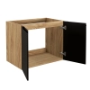 Szafka pod umywalkę Comad LUXOR BLACK 70cm 2 Drzwi