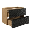 Szafka pod umywalkę Comad OCEAN BLACK 80cm 2 szuflady