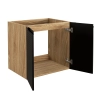 Szafka pod umywalkę Comad LUXOR BLACK 60cm 2 drzwi