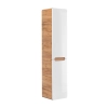 Szafka wysoka 2 drzwi Dąb Craft/Biały Połysk ARUBA WHITE 804 FSC, Comad