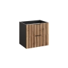 Szafka pod umywalkę Comad XILO BLACK WOTAN 60cm 2 szuflady