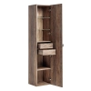 Szafka wysoka 160 cm 1 drzwi 2 szuflady Dąb Santa Fe Vintage SANTA FE OAK 80-01-A-1D2S, Comad