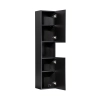 Szafka wysoka 2 drzwi Czarny Mat NOVA BLACK D 80-03-2D(W80-02D), Comad